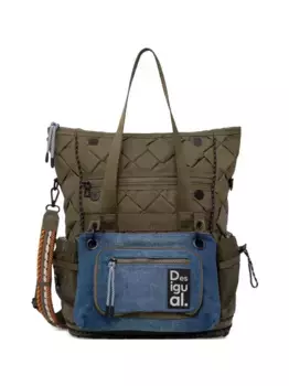 Стеганый рюкзак Voyager XL Desigual, зеленый
