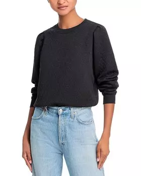 Стеганый свитшот Marine Layer Corbet, черный