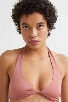 Стеганый топ бикини H&amp;M, античный розовый