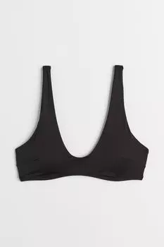 Стеганый топ бикини H&amp;M, черный
