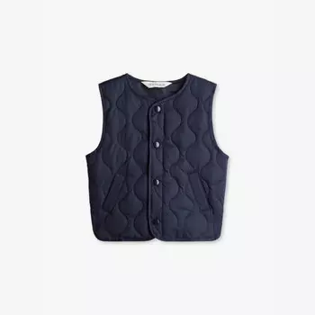 Стеганый утепленный жилет из переработанного пуха на возраст 2–10 лет H&M Adorables, синий