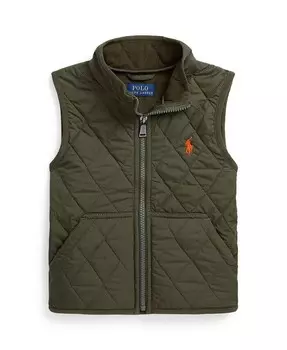 Стеганый водоотталкивающий жилет для малышей и маленьких мальчиков Polo Ralph Lauren, синий