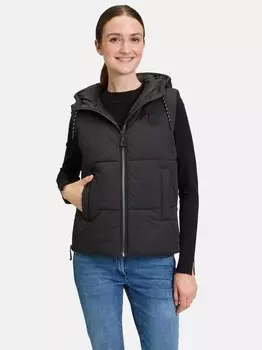 Стеганый жилет Amber & June, черный