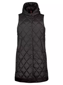 Стеганый жилет AMBER & JUNE, черный