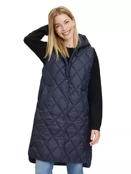 Стеганый жилет AMBER & JUNE Steppweste, темно-синий