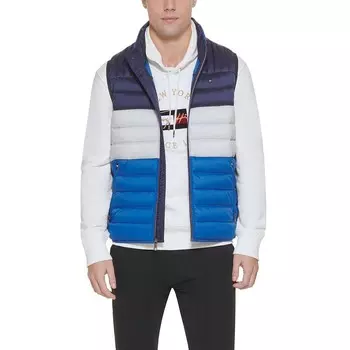 Стеганый жилет Big & Tall Tommy Hilfiger, цвет Royal Blue Combo