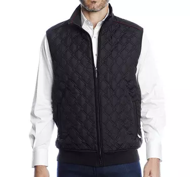 Стеганый жилет Black Diamond (большой и высокий) Luchiano Visconti, черный