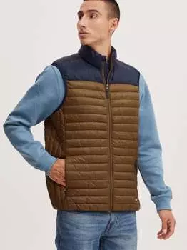 Стеганый жилет Blend, коричневый