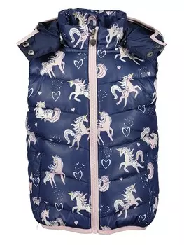 Стеганый жилет Blue Seven, цвет dunkelblau/rosa