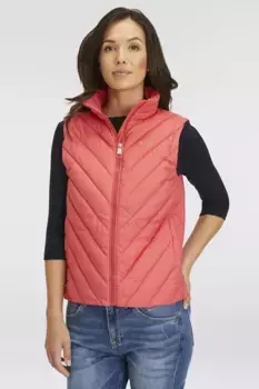 Стеганый жилет BOSS ORANGE "Marlene High Rise High Waist High Waist Premium Denim Jeans" с изящным логотипом на груди, розовый