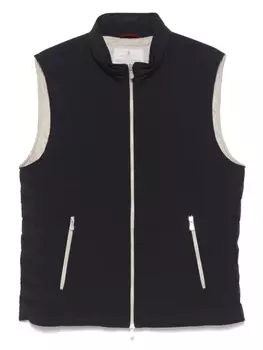 Стеганый жилет Brunello Cucinelli, синий
