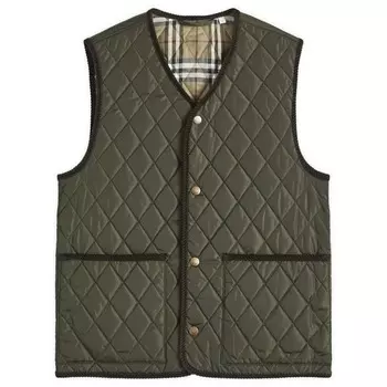 Стеганый жилет Burberry, цвет shale