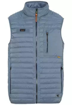 Стеганый жилет Camel Active, без пуха, ветронепроницаемый, водоотталкивающий, синий