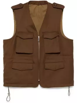Стеганый жилет Caruso, коричневый