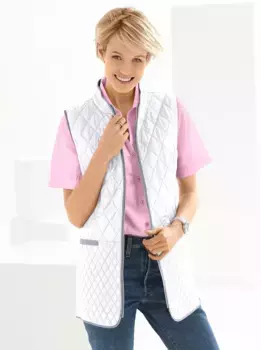 Стеганый жилет Classic Basics, белый