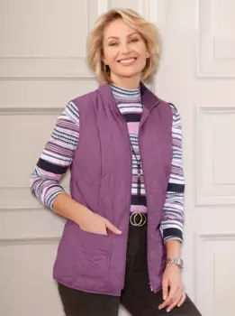 Стеганый жилет Classic Basics, фиолетовый