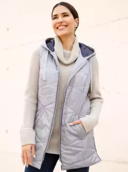 Стеганый жилет Classic Basics, серый