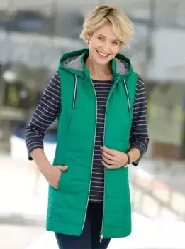 Стеганый жилет Classic Basics, зеленый