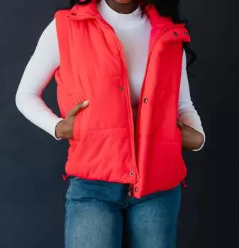 Стеганый жилет цвета арбуза Panache, цвет watermelon