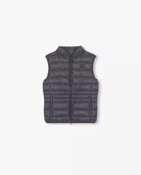 Стеганый жилет для мальчика на молнии Scalpers, черный