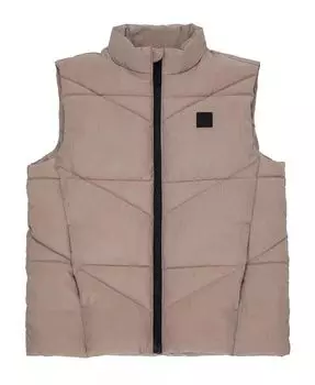 Стеганый жилет для маленьких и больших мальчиков Rokka&Rolla, коричневый/бежевый