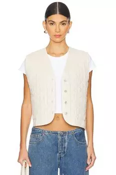 Стеганый жилет Donni., бежевый