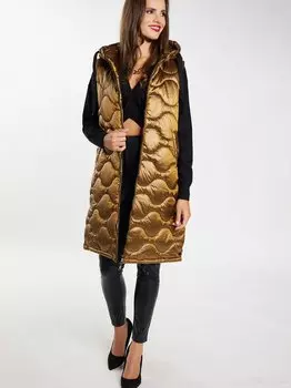 Стеганый жилет Faina, коричневый