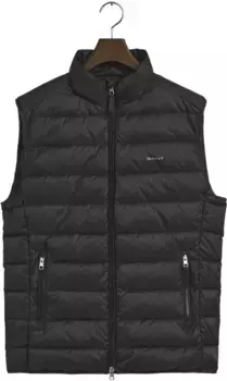 Стеганый жилет Gant "LIGHT GILET", в полосатом стеганом виде, черный