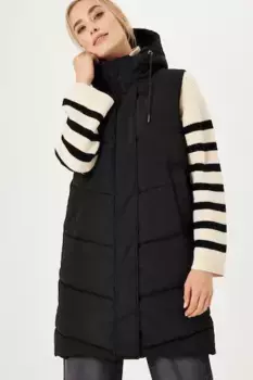 Стеганый жилет Garcia, удлиненный, черный