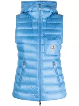 Стеганый жилет Glygos с капюшоном MONCLER, синий