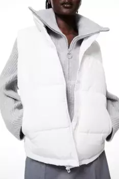 Стеганый жилет H&M, белый