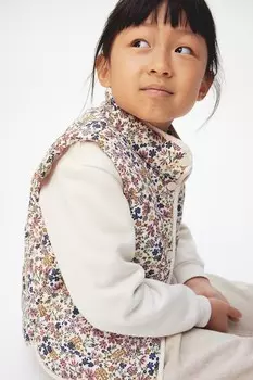 Стеганый жилет H&M, бежевый