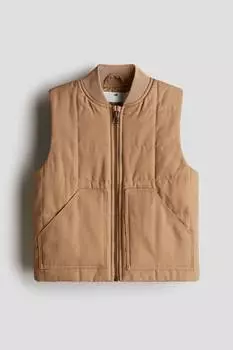 Стеганый жилет H&M, бежевый