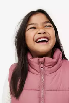 Стеганый жилет H&M, розовый