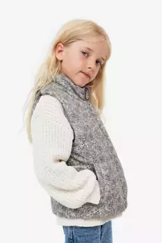 Стеганый жилет H&M, зеленый