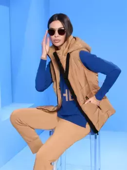 Стеганый жилет Heine, цвет Camel