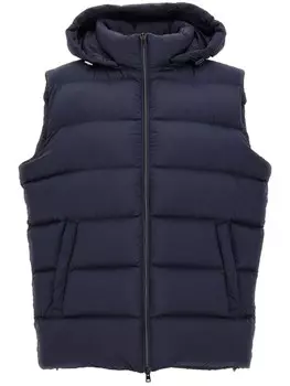 Стеганый жилет Herno, синий