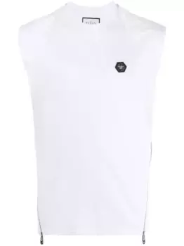 Стеганый жилет Hexagon Philipp Plein, белый