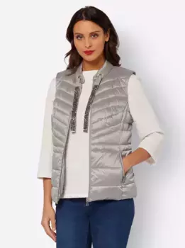 Стеганый жилет Inspirations Inspirationen, коричневый