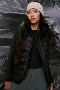 Стеганый жилет из термомува H&M, черный