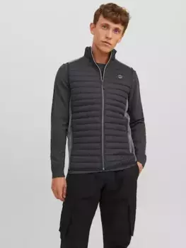 Стеганый жилет Jack & Jones "JJEMULTI BODYWARMER COLLAR NOOS", черный