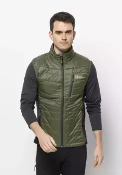 Стеганый жилет Jack Wolfskin "ROUTEBURN PRO INS VEST M", зеленый