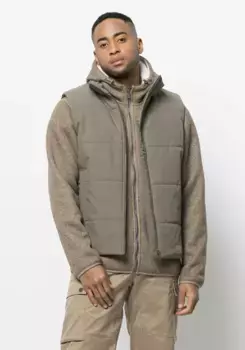 Стеганый жилет Jack Wolfskin "WHITE FROST VEST M", оливковый