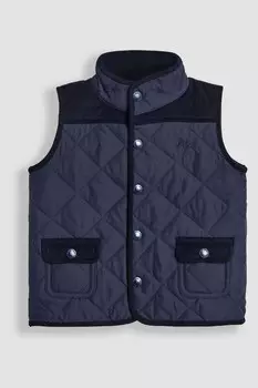 Стеганый жилет Jojo Maman Bb, синий
