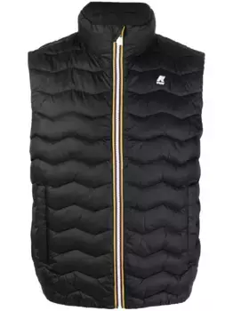 Стеганый жилет K-Way, черный