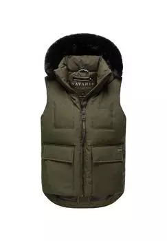 Стеганый жилет Коричный зайчик XIV NAVAHOO, темно-оливковый