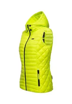 Стеганый жилет кроличья лапка MARIKOO, цвет Neon Green