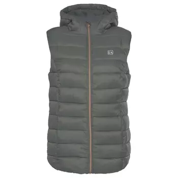 Стеганый жилет Lascana Active, серый