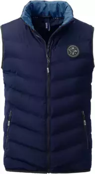 Стеганый жилет ЛПО "GILMOUR V NEW VEST Men", элегантного меланжевого цвета Lpo, цвет морской волны