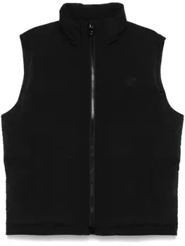 Стеганый жилет Maison Kitsun, черный